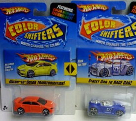ホットウィール マテル ミニカー ホットウイール Hot Wheels Color Shifters Cars - 2 Packs - High Voltage and Mitsubishi Langer Evolution 1:64 Scale Collectible Die Cast Carホットウィール マテル ミニカー ホットウイール