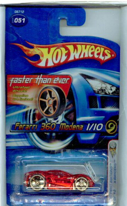 楽天市場】ホットウィール Hot Wheels フェラーリ 360 モデナ 1/10 