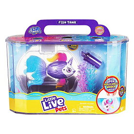 リトルライブペッツ ぬいぐるみ リアル 動く 鳴く Little Live Pets Lil' Dippers Playset - Magical Water Activated Unboxing and Interactive Feeding Experience - Exclusive Unicorn Fish | for Ages 5+リトルライブペッツ ぬいぐるみ リアル 動く 鳴く