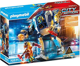 【即納】プレイモービル 70571 シティアクション ポリスロボット 50ピース 4歳以上 playmobil 海外直輸入品