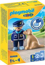 プレイモービル ブロック 組み立て 知育玩具 ドイツ Playmobil Police Officer with Dog 70408 1.2.3 for Young Kidsプレイモービル ブロック 組み立て 知育玩具 ドイツ