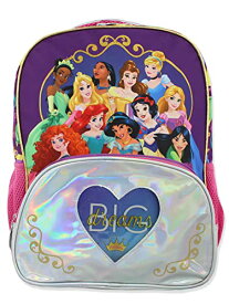 ディズニープリンセス Disney Princess Girl's 16 Inch School Backpack Bag (One Size, Purple/Pink)ディズニープリンセス
