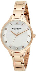 腕時計 ケネスコール・ニューヨーク Kenneth Cole New York レディース Kenneth Cole New York Women's Rose Gold Tone Link Bracelet Watch with Crystal Stone Numerals No Color ONE SIZE腕時計 ケネスコール・ニューヨーク Kenneth Cole New York レディース