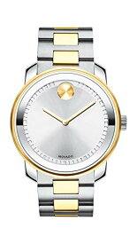 腕時計 モバード メンズ Movado Men's BOLD Metals Two-Tone Watch with a Printed Index Dial, Silver/Grey/Gold (3600431)腕時計 モバード メンズ