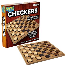 ボードゲーム 英語 アメリカ 海外ゲーム Gamie Wooden Checkers Board Game, Wood Family Board Game for Game Night, Indoor Fun and Parties, Develops Logical Thinking and Strategy, Best Gift Idea for Kidsボードゲーム 英語 アメリカ 海外ゲーム