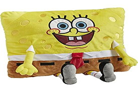 スポンジボブ カートゥーンネットワーク Spongebob キャラクター アメリカ限定多数 Pillow Pets Nickelodeon Spongebob Squarepants 16” Stuffed Animal Toy, Yellow, Brown, White, スポンジボブ カートゥーンネットワーク Spongebob キャラクター アメリカ限定多数
