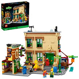 レゴ LEGO Ideas 123 Sesame Street 21324 Building Kit; Awesome Build-and-Display Model for Adults Featuring Elmo, Cookie Monster, Oscar The Grouch, Bert, Ernie and Big Bird, New 2021 (1,367 Pieces)レゴ
