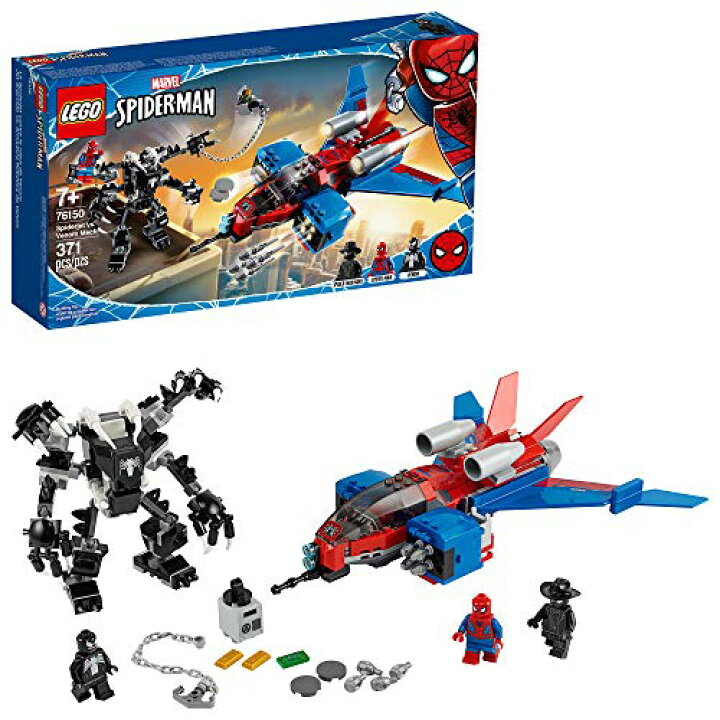 lego spiderman plane