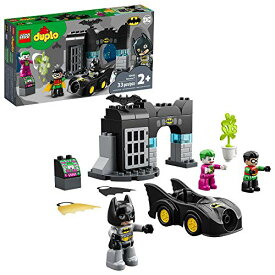 レゴ デュプロ LEGO DUPLO Batman Batcave 10919 Action Figure Toy for Toddlers; with Batman, Robin, The Joker and The Batmobile; Great Gift for Super Hero Kids Who Love Imaginative Play (33 Pieces)レゴ デュプロ