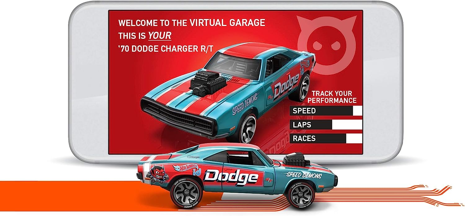 【送料無料】ホットウィール Hot Wheels iD ’70ダッジ・チャージャー R/T スピードデーモン 01/05 8歳以上 Dodge  Charger ビークル ミニカー | angelica