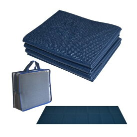 ヨガマット フィットネス Khataland YoFoMat-Ultra Thick Best Foldable Yoga Mat, Eco Friendly with Travel Bag, Extra Long 72-Inch, Free From Phthalates and Latex, Midnight Blueヨガマット フィットネス
