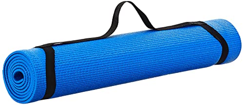 ヨガマット フィットネス Spoga 1/4-Inch Anti-Slip Exercise Yoga Mat with Carrying Strap Dark Blueヨガマット フィットネスのサムネイル