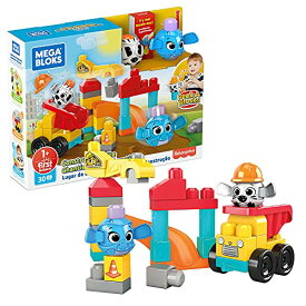 メガブロック メガコンストラックス 組み立て 知育玩具 Mega Bloks Peek A Blocks Construction Site, Building Toys for Toddlers (30 Pieces)メガブロック メガコンストラックス 組み立て 知育玩具