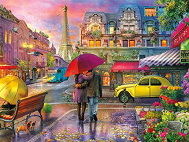 ジグソーパズル 海外製 アメリカ Buffalo Games - Cities in Color - Raining in Paris - 750 Piece Jigsaw Puzzle Red, Green,yellow, 24"L X 18"Wジグソーパズル 海外製 アメリカ