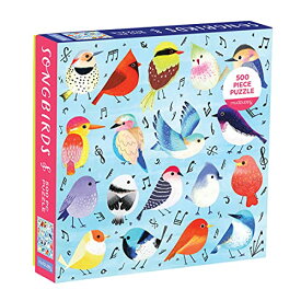 ジグソーパズル 海外製 アメリカ Mudpuppy Songbirds 500 Piece Family Jigsaw Puzzle, Illustrated Songbird Puzzle for Families and Adults with Colorful Birds and Music Notesジグソーパズル 海外製 アメリカ