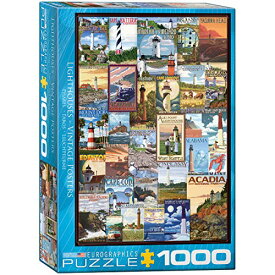 ジグソーパズル 海外製 アメリカ EuroGraphics Lighthouses Vintage ADS Puzzle (1000 Piece), 6000-0779 , Blueジグソーパズル 海外製 アメリカ