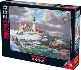 ジグソーパズル 海外製 アメリカ Anatolian Portland Head Lighthouse Jigsaw Puzzle (260 Piece), Brown (3303)ジグソーパズル 海外製 アメリカ