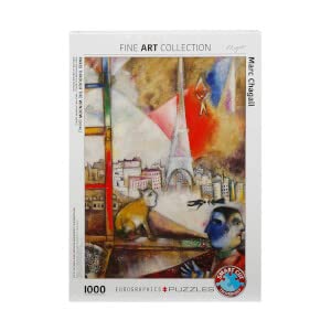 ジグソーパズル 海外製 アメリカ 【送料無料】EuroGraphics Marc Chagall Paris Through The Window  Puzzle (1000 Piece) (6000-0853)ジグソーパズル 海外製 アメリカ | angelica