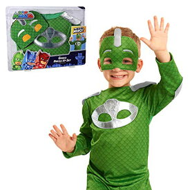 PJ Masks しゅつどう！パジャマスク アメリカ直輸入 おもちゃ PJ Masks Turbo Blast Gekko Dress Up Set with Soft Mask, Size 4-6X, Kids Pretend Play Costumes, Green, Kids Toys for Ages 3 Up by Just PJ Masks しゅつどう！パジャマスク アメリカ直輸入 おもちゃ