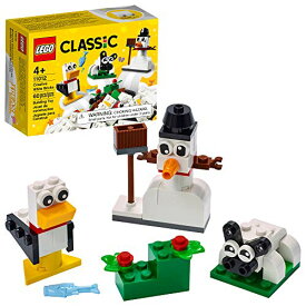 レゴ LEGO Classic Creative White Bricks 11012 Building Kit; Toy Building Set for Creative Play with 3 Build Ideas, Including a Snowman, Sheep and Seagull; Great for Kids Aged 4 and Up, New 2021 (60 Pieces)レゴ