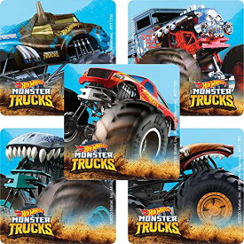 ホットウィール マテル ミニカー ホットウイール Hot Wheels Monster Trucks Stickers - Prizes and Giveaways - 100 per Packホットウィール マテル ミニカー ホットウイール