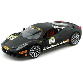 ホットウィール マテル ミニカー ホットウイール Ferrari 458 Challenge Matt Black #12 1/18 Diecast Car Model by Hot Wheelsホットウィール マテル ミニカー ホットウイール