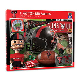 ジグソーパズル 海外製 アメリカ NCAA Texas Tech Red Raiders Retro Series Puzzle, Team Colors, Largeジグソーパズル 海外製 アメリカ