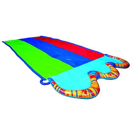 フロート プール 水遊び おもちゃ BANZAI Triple Racer Water Slide 3 Racing Lands and Splash Poolフロート プール 水遊び おもちゃ