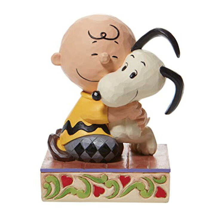 エネスコ Enesco ピーナッツ スヌーピーをハグするチャーリー 