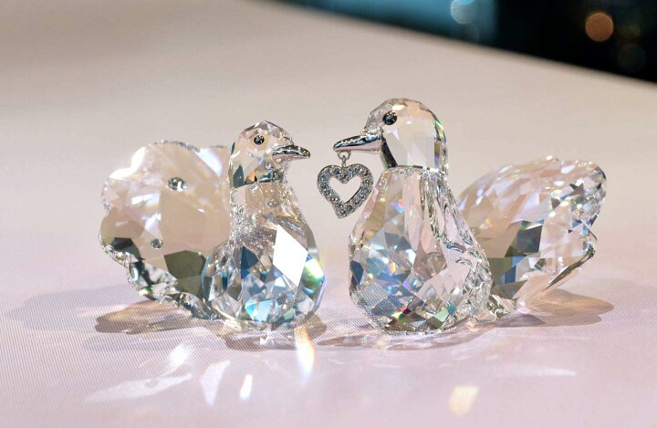 楽天市場】スワロフスキー Swarovski キジバト Love Turtledoves 約4 