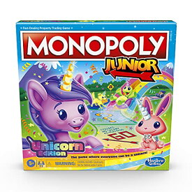 ボードゲーム 英語 アメリカ 海外ゲーム Hasbro Gaming Monopoly Junior: Unicorn Edition Board Game for 2-4 Players, Magical-Themed Indoor Game for Kids Ages 5 and Up (Amazon Exclusive)ボードゲーム 英語 アメリカ 海外ゲーム
