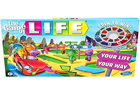 ボードゲーム 英語 アメリカ 海外ゲーム Hasbro Gaming The Game of Life Game, Family Board Game for 2-4 Players, Indoor Game for Kids Ages 8 and Up, Pegs Come in 6 Colorsボードゲーム 英語 アメリカ 海外ゲーム