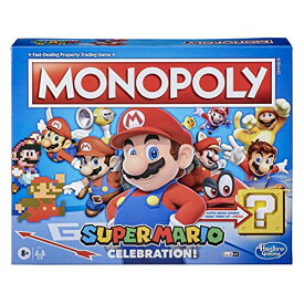 ボードゲーム 英語 アメリカ 海外ゲーム Monopoly Super Mario Celebration Edition Board Game for Super Mario Fans for 4 Players Ages 8 and Up, with Video Game Sound Effectsボードゲーム 英語 アメリカ 海外ゲーム