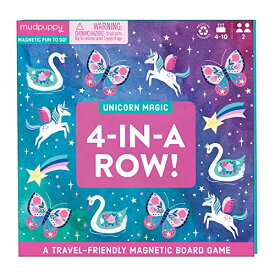 ボードゲーム 英語 アメリカ 海外ゲーム Mudpuppy Unicorn Magic 4-in-a-Row Magnetic Board Game - Colorful Strategy Game for Kids Ages 5-10, 2plus Players - Compact and Magnetic Design, Ideal Travel Activity for Kidsボードゲーム 英語 アメリカ 海外ゲーム