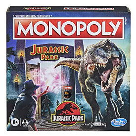 ボードゲーム 英語 アメリカ 海外ゲーム Monopoly: Jurassic Park Edition Board Game for Kids Ages 8 and Up, Includes T. Rex Token, Electronic Gate Plays SFX and Movie Themeボードゲーム 英語 アメリカ 海外ゲーム