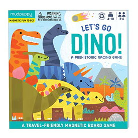 ボードゲーム 英語 アメリカ 海外ゲーム Mudpuppy Let’s Go, Dinos! Magnetic Board Game ? Colorful Racing Game for Kids Ages 5-10, 2-6 Players ? Compact & Magnetic Design, Ideal Travel Activity for Kids, Instruボードゲーム 英語 アメリカ 海外ゲーム
