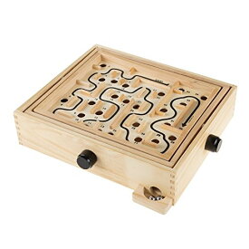 ボードゲーム 英語 アメリカ 海外ゲーム Labyrinth Wooden Maze Game with Two Steel Marbles, Puzzle Game for Adults, Boys and Girls by Hey! Play! , Tanボードゲーム 英語 アメリカ 海外ゲーム