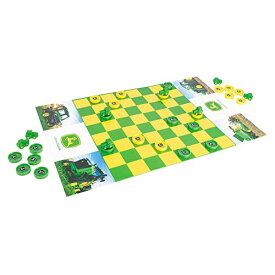 ボードゲーム 英語 アメリカ 海外ゲーム John Deere Checkers Board Game - Includes Themed Folding Board, Checkers, and Collectible Tractor Kings - Collectible Farm Toys and Strategy Games - Ages 6 Years and Upボードゲーム 英語 アメリカ 海外ゲーム