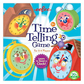 ボードゲーム 英語 アメリカ 海外ゲーム eeBoo: Time Telling Game, Develops Time Telling Skills, Learn to Read a Clock, Includes a Score Pad, 4 Clocks, and 50 Game Cards, for 2 to 4 Players, Perfect for Ages 5 and uボードゲーム 英語 アメリカ 海外ゲーム