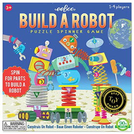 ボードゲーム 英語 アメリカ 海外ゲーム eeBoo: Build A Robot Spinner Puzzle Game, Encourages Imaginative Play, Patience and Social Skills for Children, for 2 to 4 Players, Spin for Parts to Build a Robot, Ages 3 anボードゲーム 英語 アメリカ 海外ゲーム