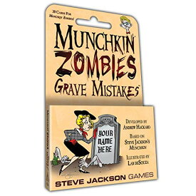 ボードゲーム 英語 アメリカ 海外ゲーム Steve Jackson Games Munchkin Zombies: Grave Mistakes Card Game (Mini-Expansion) | 30-Card Expansion | Adult, Kid & Family Game | Fantasy Adventure RPG | Ages 10+ | 3-6 Playerボードゲーム 英語 アメリカ 海外ゲーム