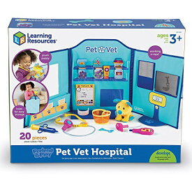 知育玩具 パズル ブロック ラーニングリソース Learning Resources Pretend & Play Animal Hospital, Childrens Veterinarian Kit & Vet Center, 20 Pieces, Ages 3+知育玩具 パズル ブロック ラーニングリソース