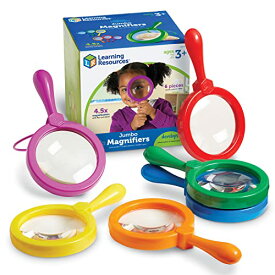 知育玩具 パズル ブロック ラーニングリソース Learning Resources Jumbo Magnifiers - 6 Pieces, Ages 3+ Toddler Learning Toys, Exploration Toys for Kids, Magnifiers for Kids,Back to School Supplies, Teacher Sup知育玩具 パズル ブロック ラーニングリソース