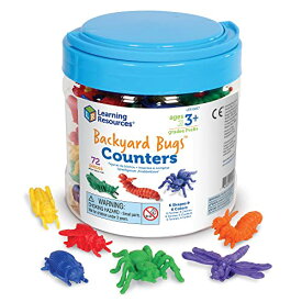 知育玩具 パズル ブロック ラーニングリソース Learning Resources Backyard Bugs Counters - 72 Pieces, Ages 3+ Counting and Sorting Toys for Toddlers, Preschool Learning Toys知育玩具 パズル ブロック ラーニングリソース