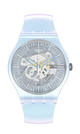 腕時計 スウォッチ レディース Swatch Unisex Casual Blue Plastic Quartz Watch FLOWERSCREEN腕時計 スウォッチ レディース