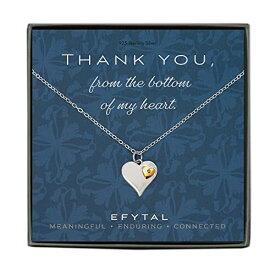 EFYTAL アクセサリー ブランド かわいい おしゃれ EFYTAL Thank You Gifts, 925 Sterling Silver Heart Necklace, Jewelry Gift for Nurse, Teacher, Friend, Friendship NecklacesEFYTAL アクセサリー ブランド かわいい おしゃれ