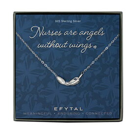 EFYTAL アクセサリー ブランド かわいい おしゃれ EFYTAL Nurse Gifts for Women, Sterling Silver Feather Necklace, RN Gifts for Nurses, Gift for Practitioner, Graduation, School Nurse, Registered NurseEFYTAL アクセサリー ブランド かわいい おしゃれ