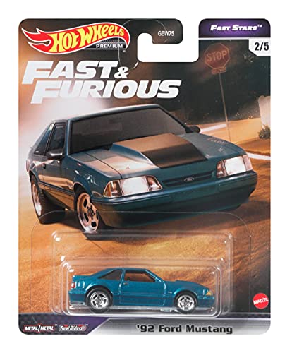 【送料無料】ホットウィール Hot Wheels プレミアム ファストスターズ '92フォード マスタング 2/5 Fast ＆Furious  ワイルドスピード Mustang ビークル ミニカー | angelica