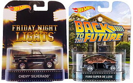 ホットウィール マテル ミニカー ホットウイール Hot Wheels Back to The Future & Friday Night Lights Truck Car Set Retro Entertainment 2015 Movie Edition Ford & Chevy Modelsホットウィール マテル ミニカー ホットウイール