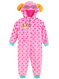 パウパトロール 子供服 フード付きカバーオール ワンシー 6T 日本サイズ120相当 スカイ ピンク キッズ ファッション 男の子 女の子